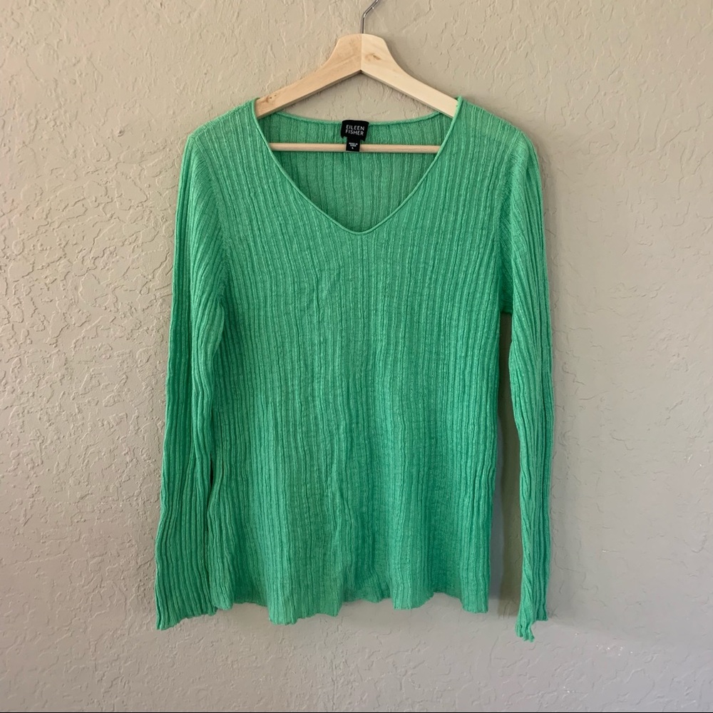 Vintage Eileen Fisher Mint Green Linen Cover Up